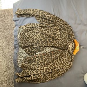 old diane con furstenberg leopard blouse